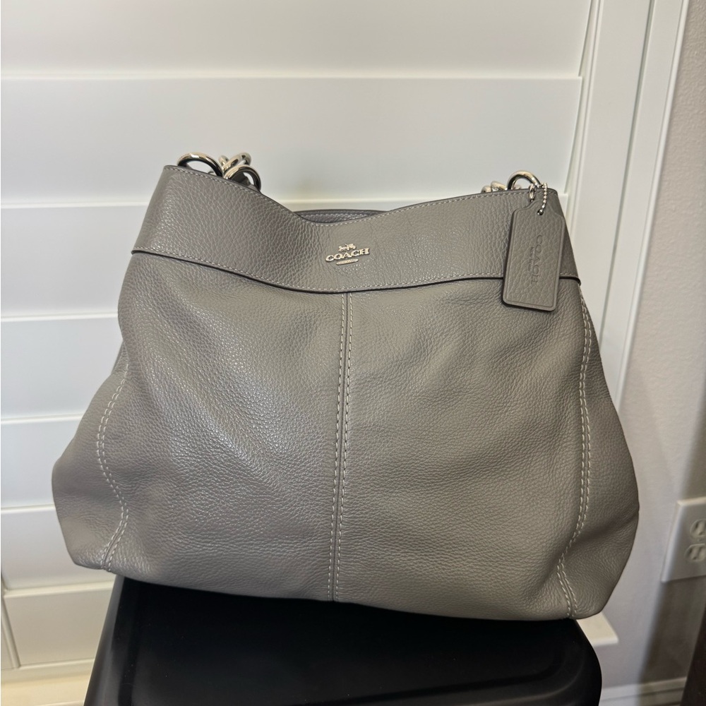 Coach Gray Leather Women's Bag